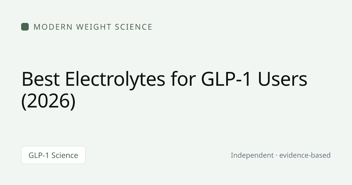 best electrolytes on glp 1 for GLP-1 Best Electrolytes for GLP-1 Users