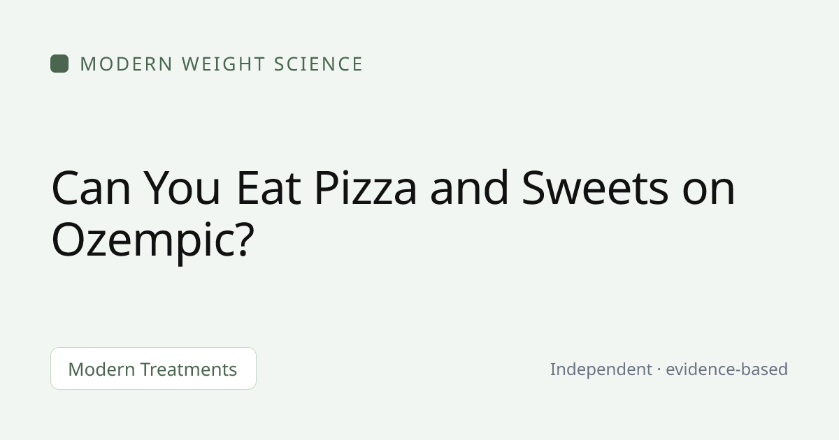 Can You Eat Pizza and Sweets on Ozempic?