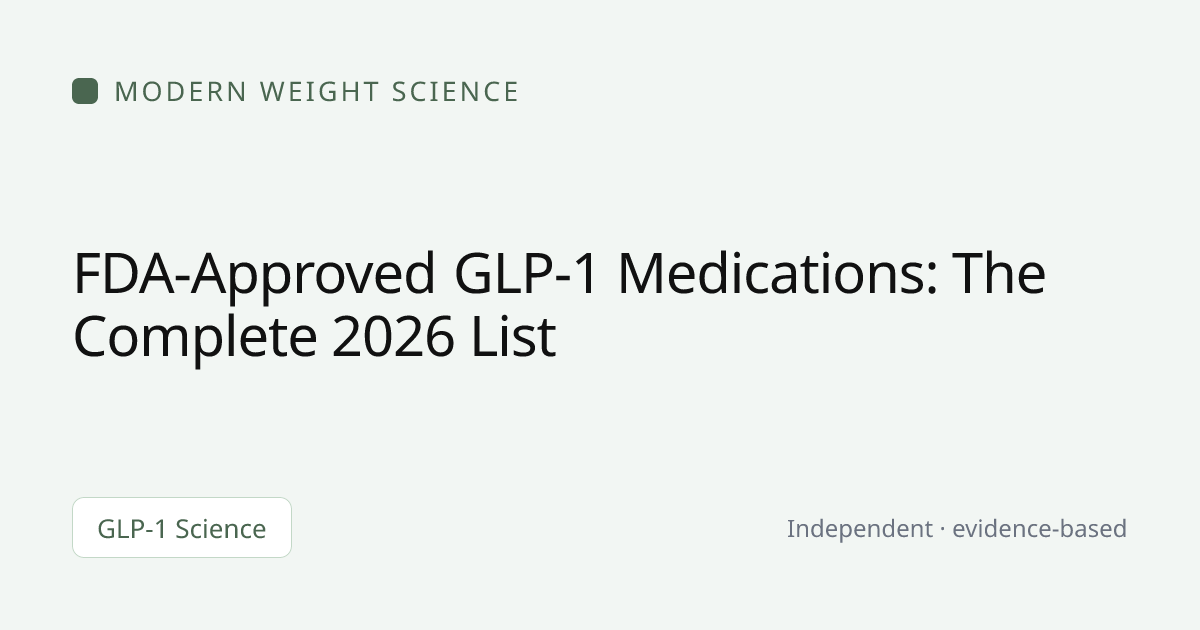 GLP-1 Medications List: Every Drug, Brand, and Use (2026)