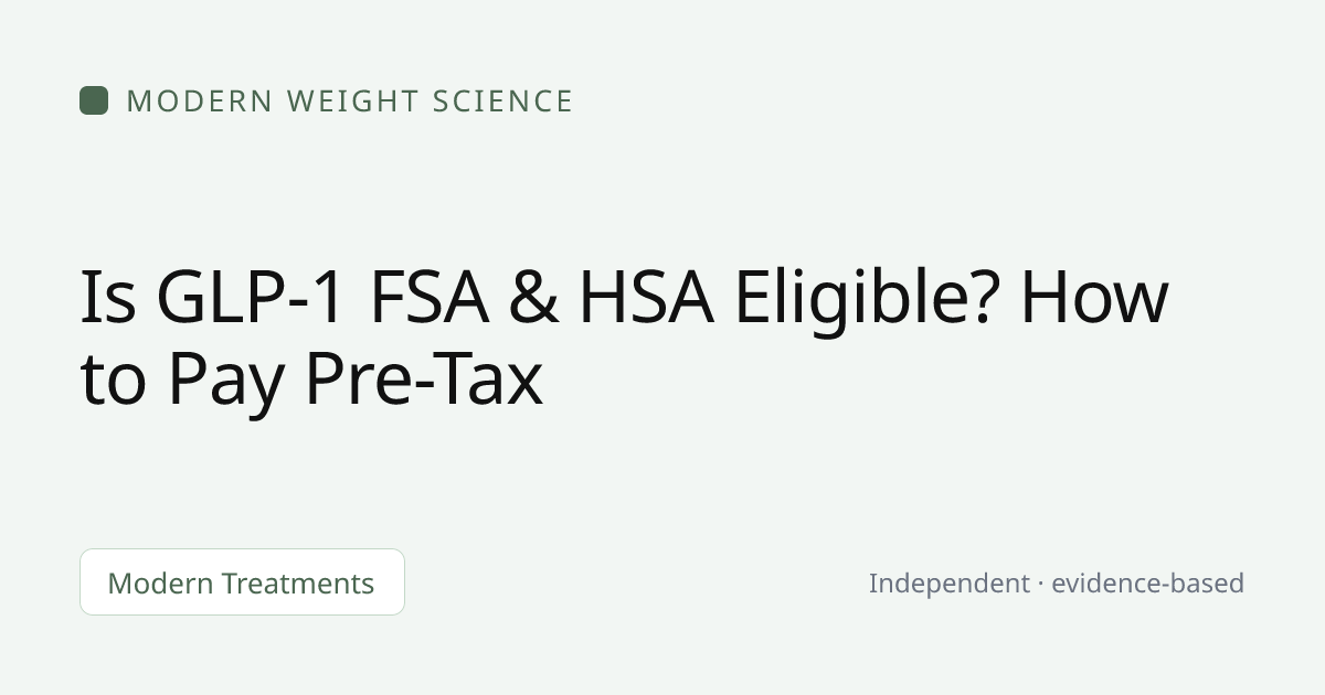 can i use my fsa for glp 1 medication online Is GLP-1 FSA & HSA Eligible? How to Pay Pre-Tax · Modern Weight Science