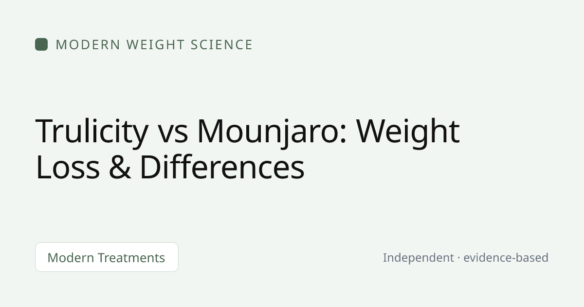 tirzepatide vs trulicity for weight loss  Semaglutide Tirzepatide: What's the Difference?  GLP-1 medications are the most effective options available today, helping patients lose weight by controlling appetite, reducing cravings, and improving metabolic health Mounjaro vs. Compounded Tirzepatide 