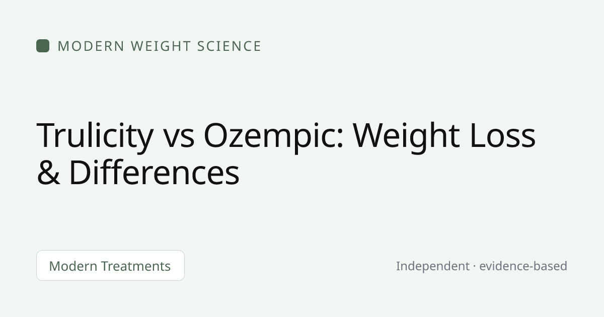 trulicity vs semaglutide weight loss Ozempic: Diabetes & Comparison 2026 Trulicity vs Ozempic: Weight Loss